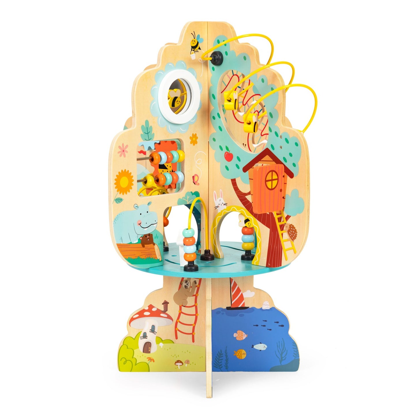 Educational toy for children, wooden tree supporting development +12m ECOTOYS