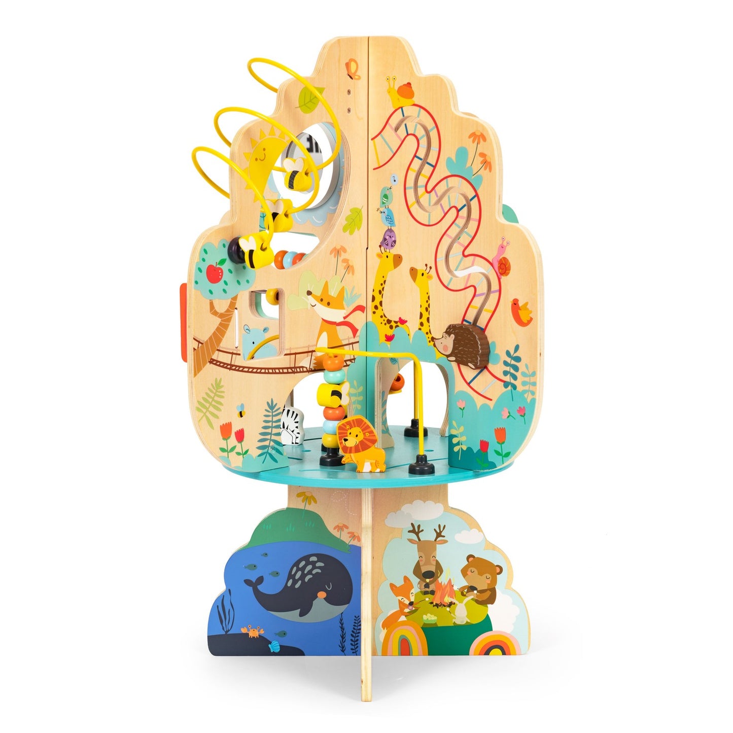 Educational toy for children, wooden tree supporting development +12m ECOTOYS