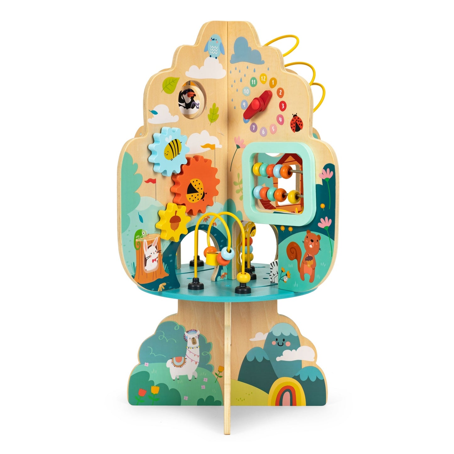 Educational toy for children, wooden tree supporting development +12m ECOTOYS