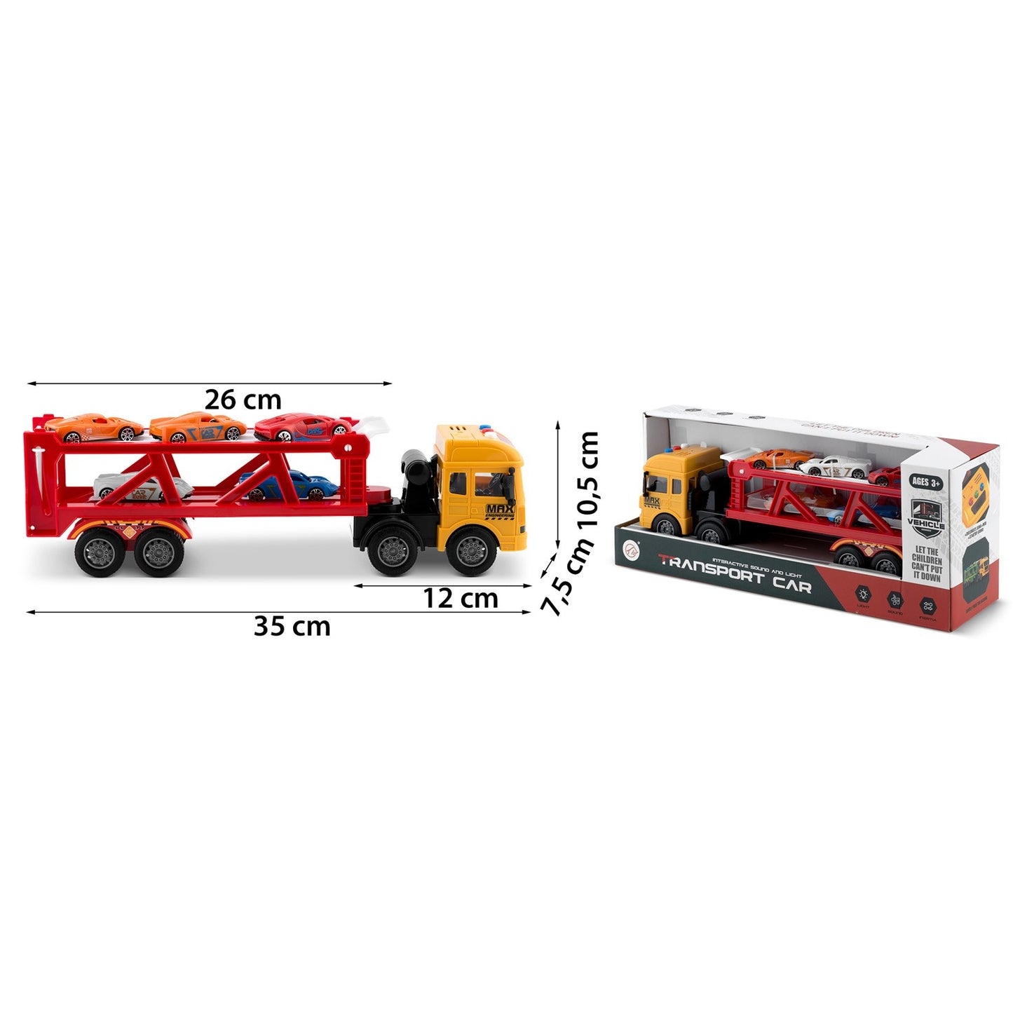Educational toy truck with 5 cars RK-760 Ricokids