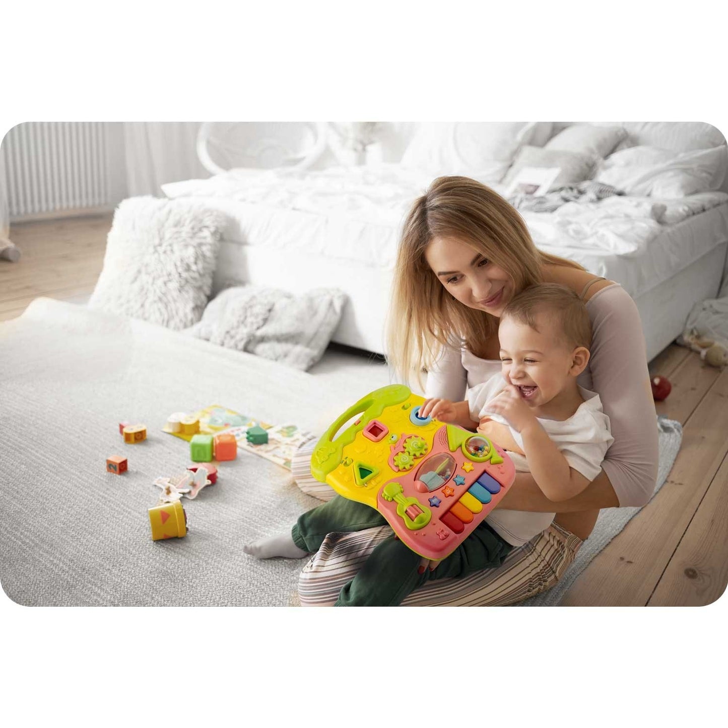 Educational walker with music 2-in-1 RK-744 Ricokids pink
