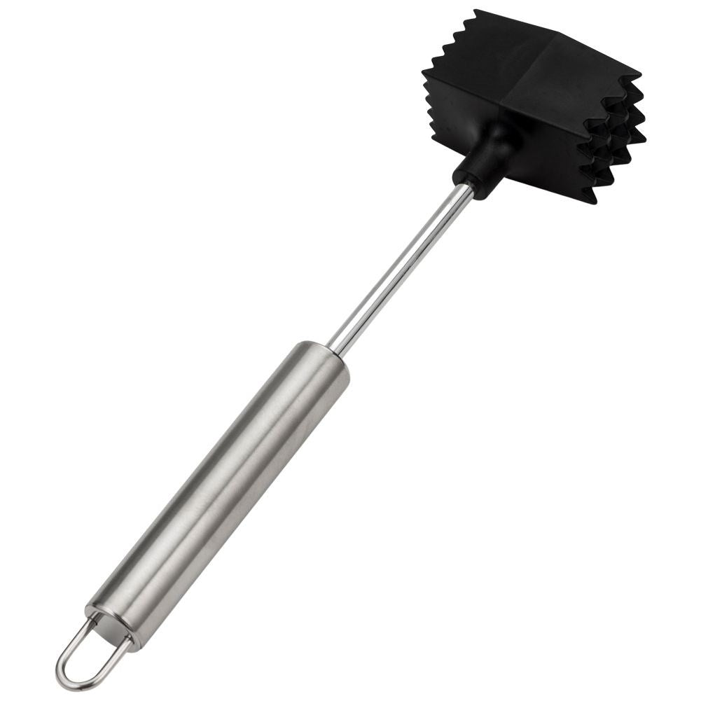 Effective and robust meat mallet with double-sided head