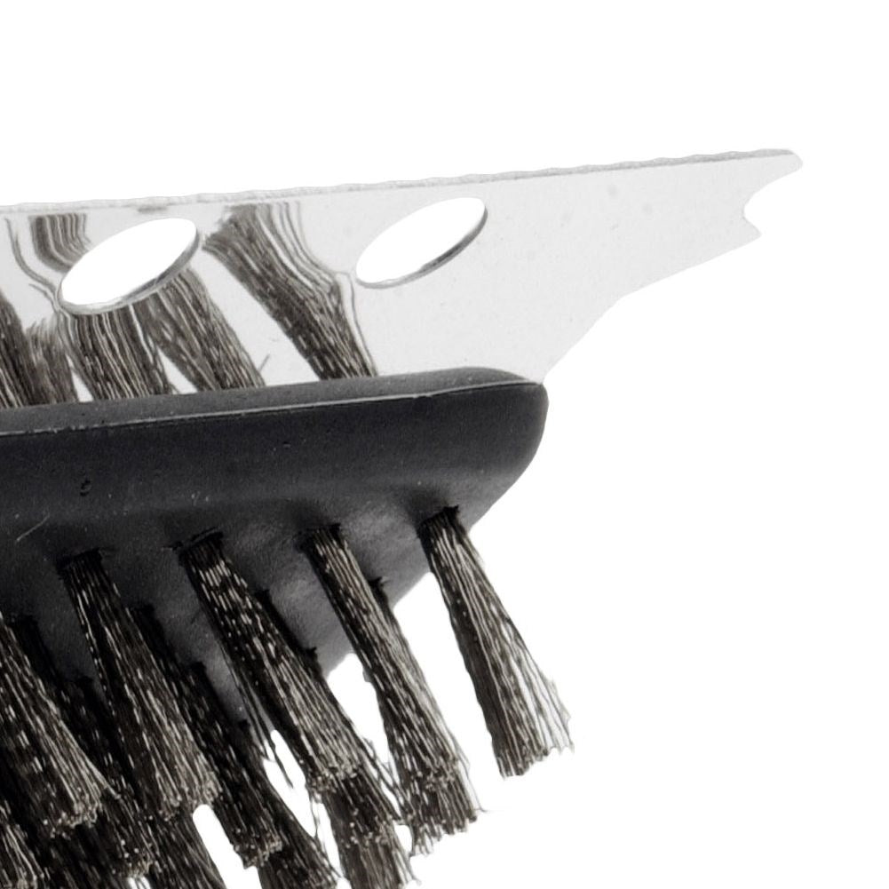 Effective brush for grill and oven grates, removes burnt-on dirt