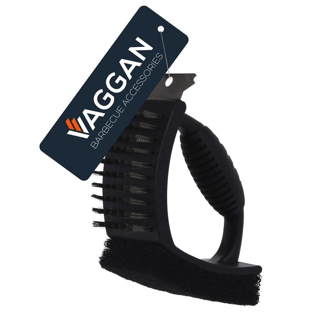 Effective brush for grill grates and oven cleaning