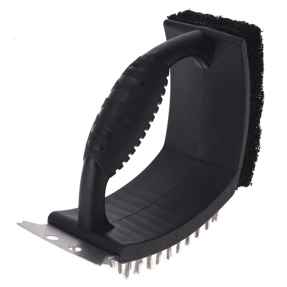 Effective brush for grill grates and oven cleaning