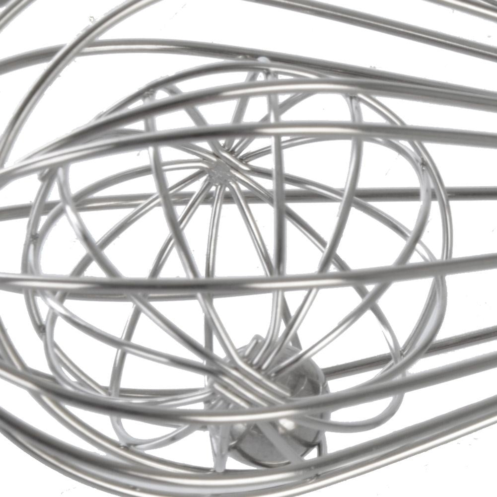 Effective hand whisk with extra ball in stainless steel