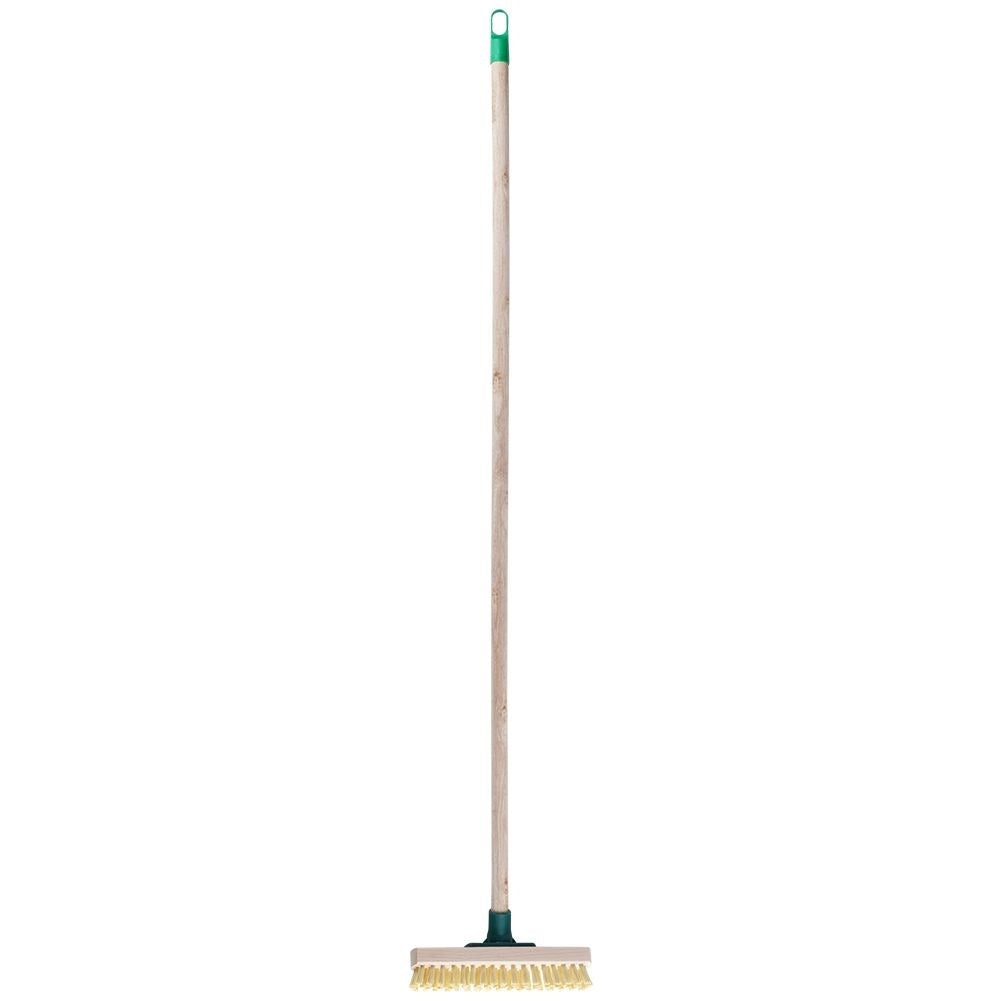 Effective hard scrub brush with synthetic bristles for cleaning