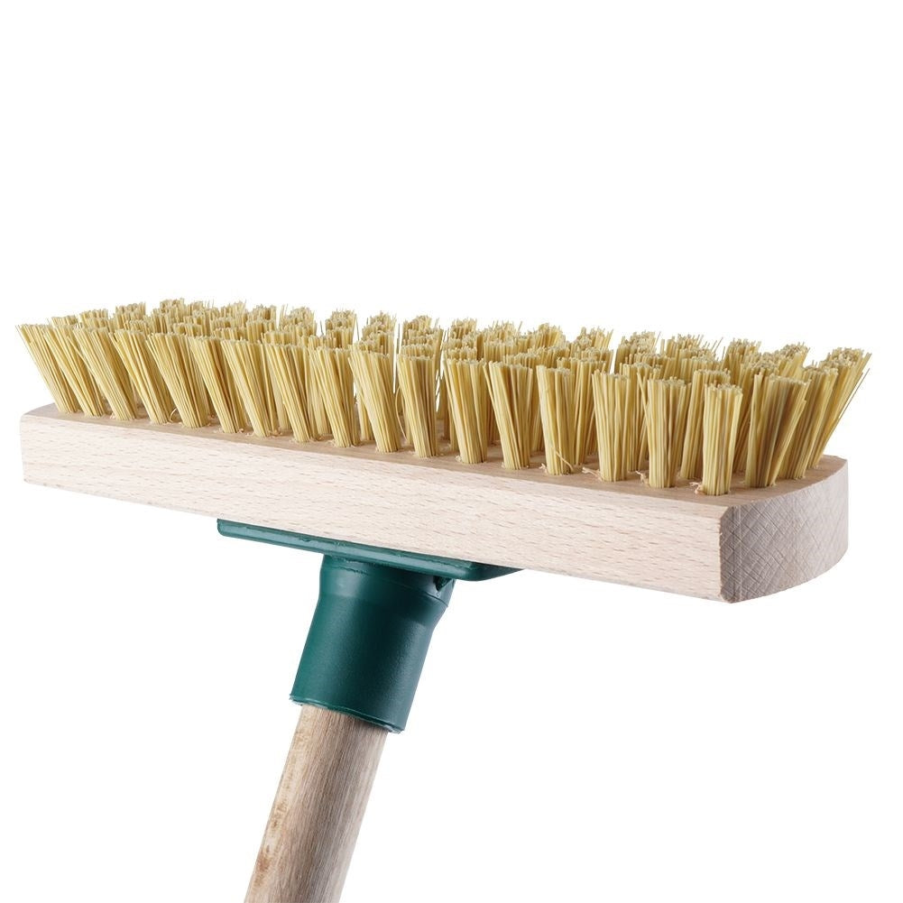 Effective hard scrub brush with synthetic bristles for cleaning
