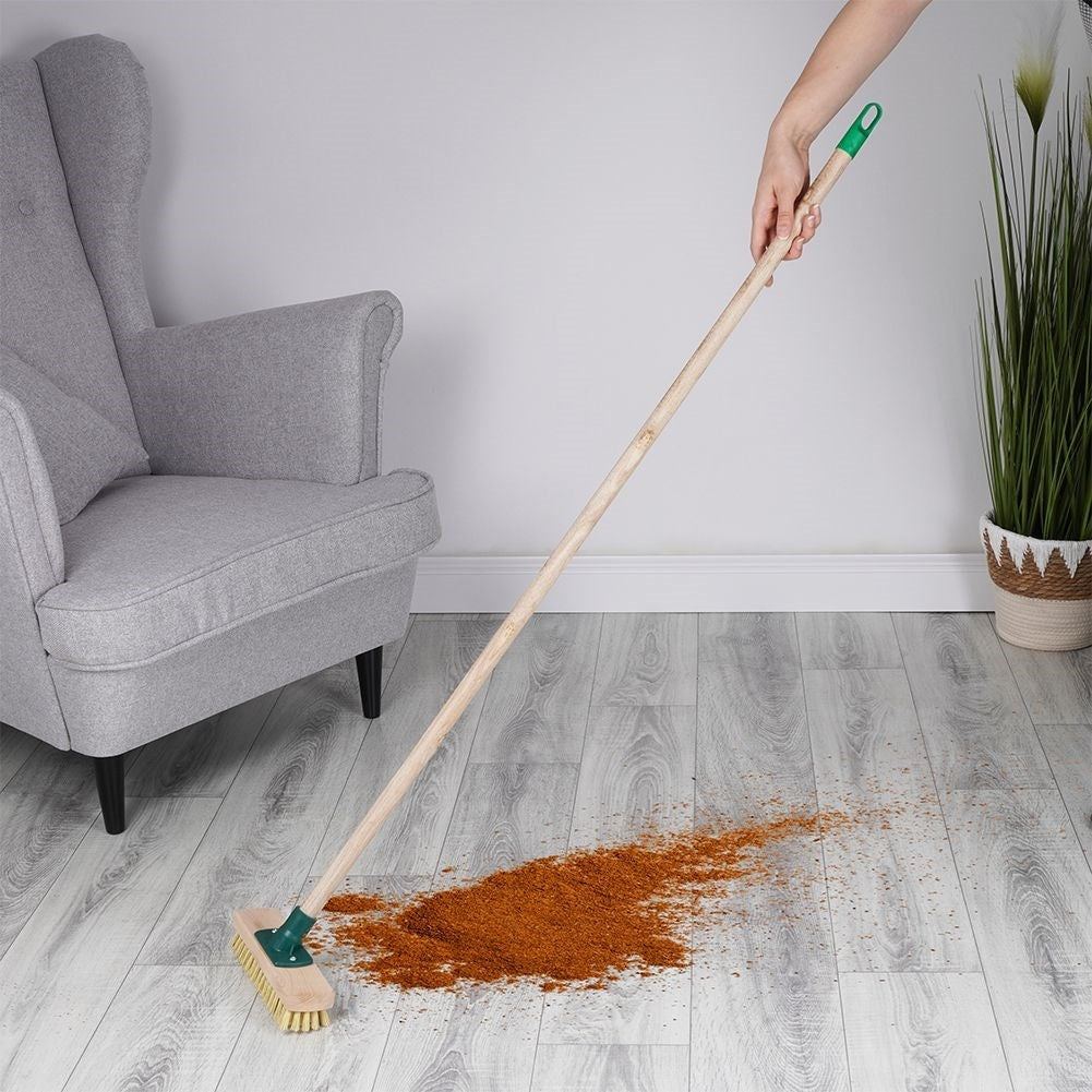Effective hard scrub brush with synthetic bristles for cleaning