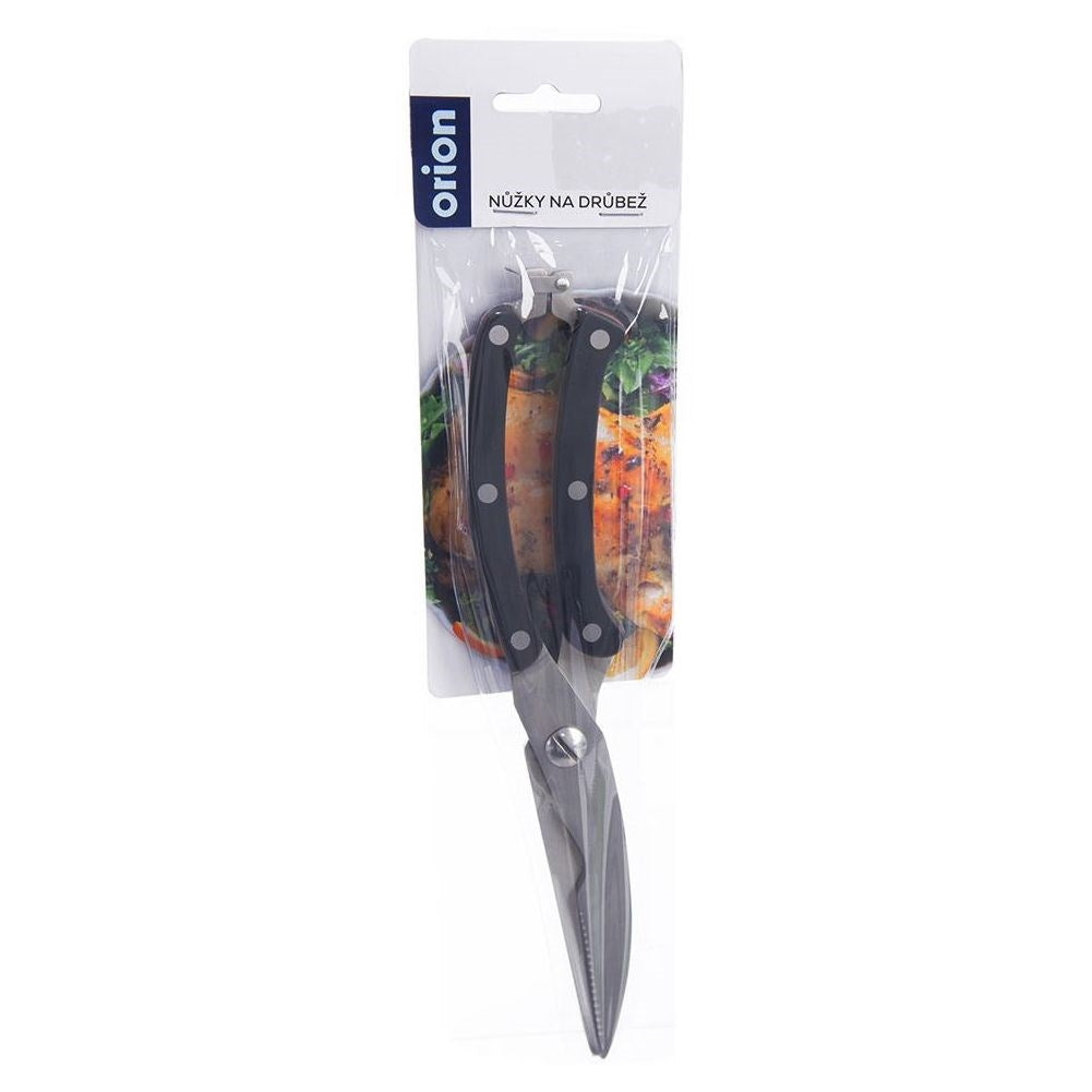 Effective kitchen shears with locking system for bird, stainless steel