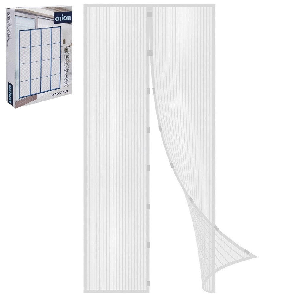Effective magnetic insect protection for doors, 2x75 cm mesh