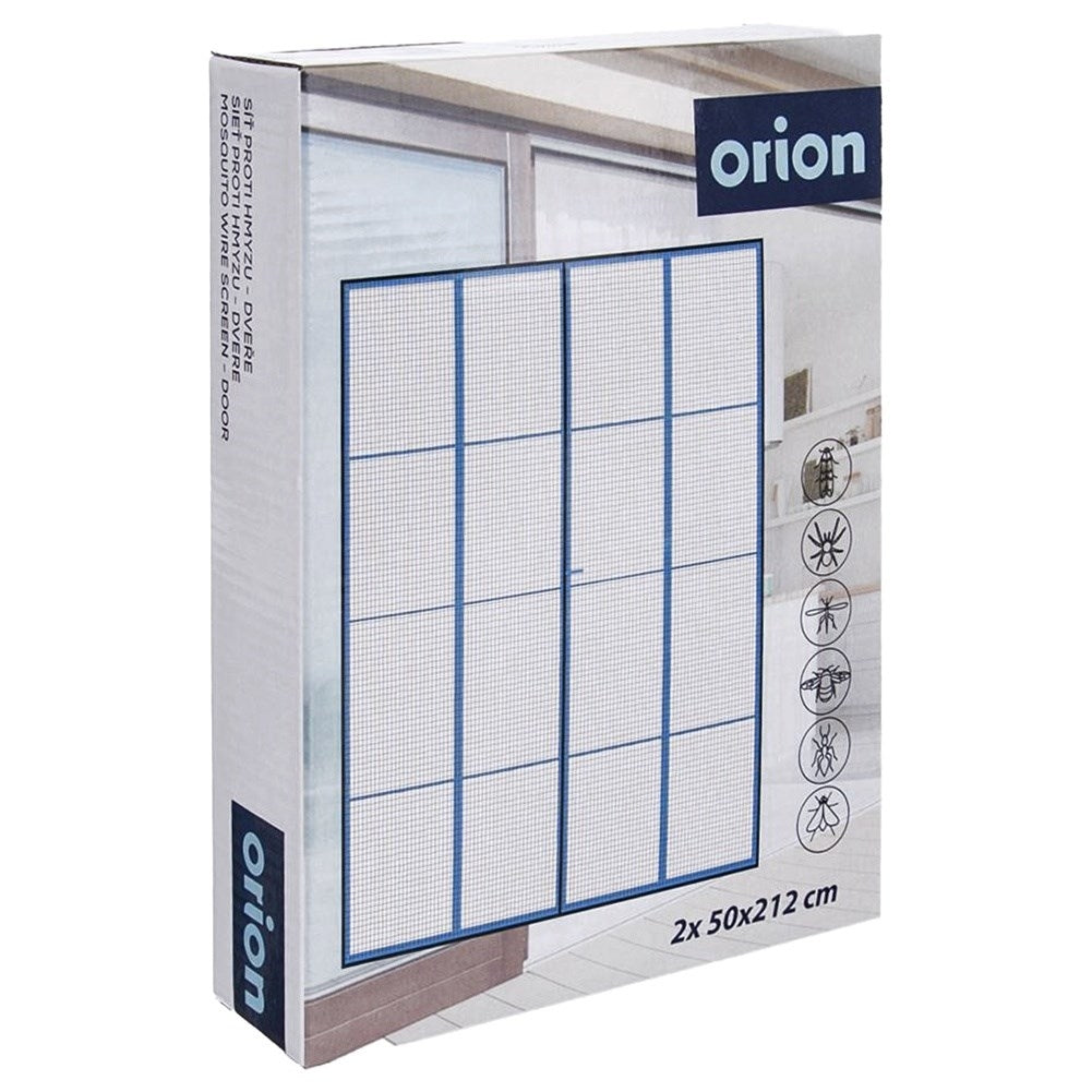 Effective magnetic insect protection for doors, 2x75 cm mesh