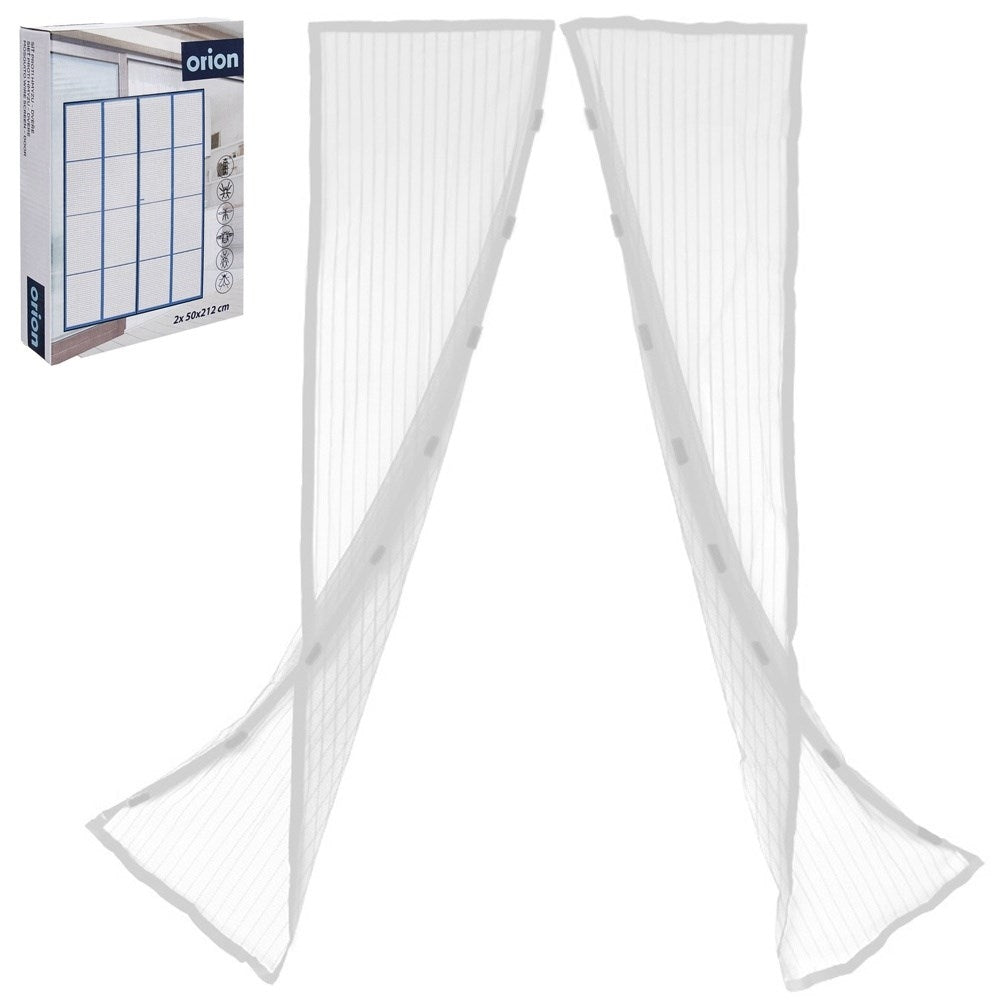 Effective magnetic insect protection for doors, 2x75 cm mesh
