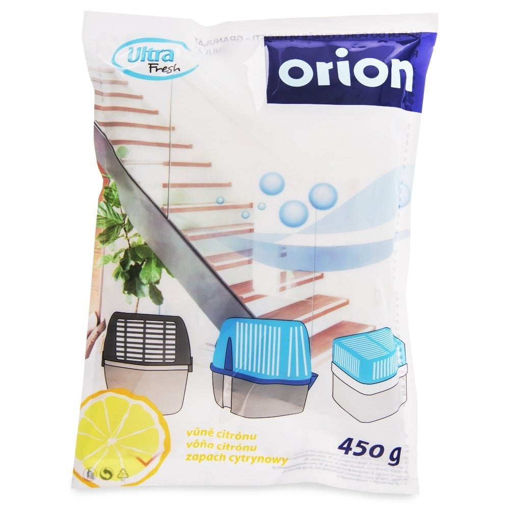 Effective moisture absorber with citrus scent for home and garage