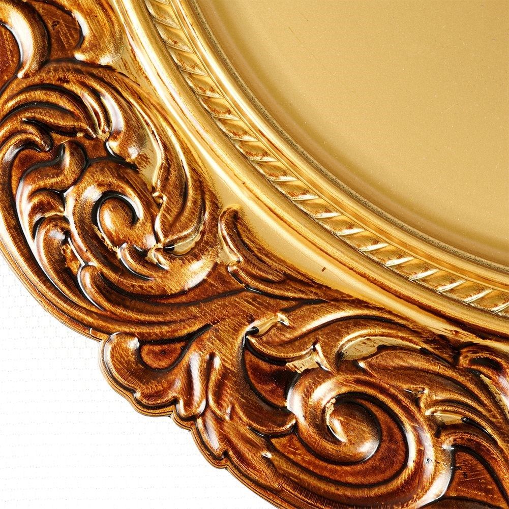 Effective place mat 36 cm in gold with copper gold