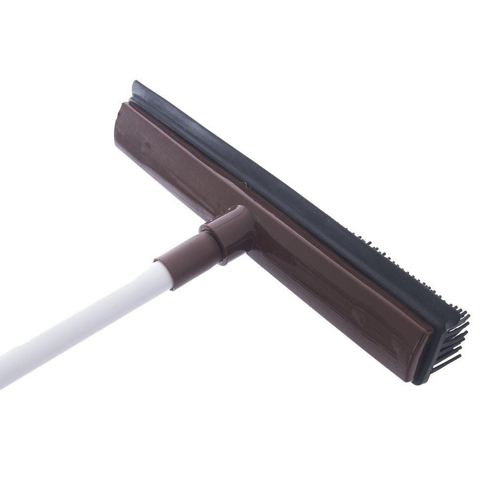 Effective rubber brush for floors, carpets and pools