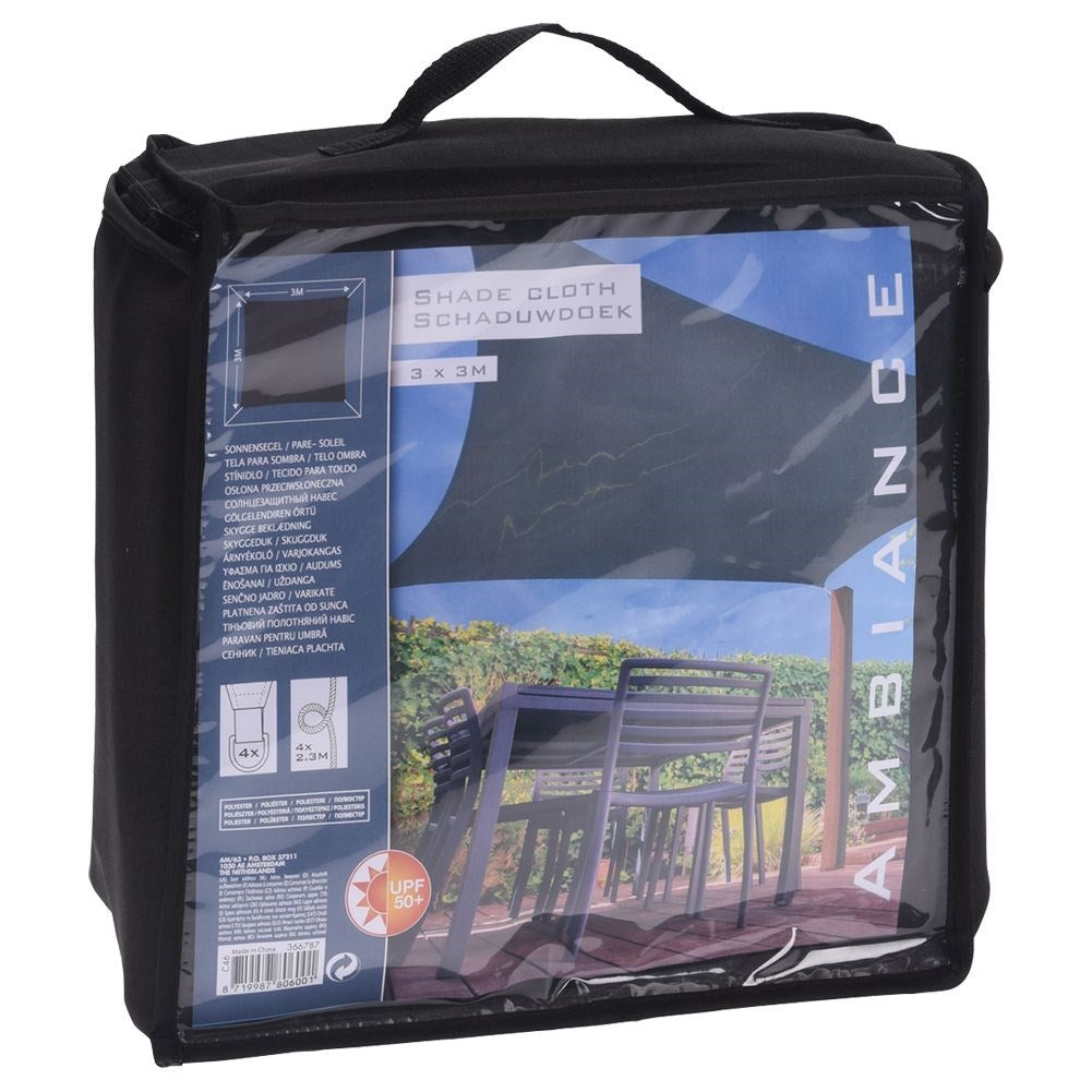 Effective sun sail for garden, balcony and terrace