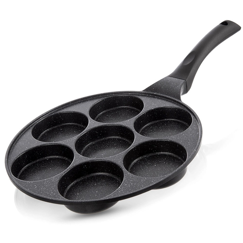 Egg Frying Pan, Granite Non-Stick, 7 Holes, 27 cm