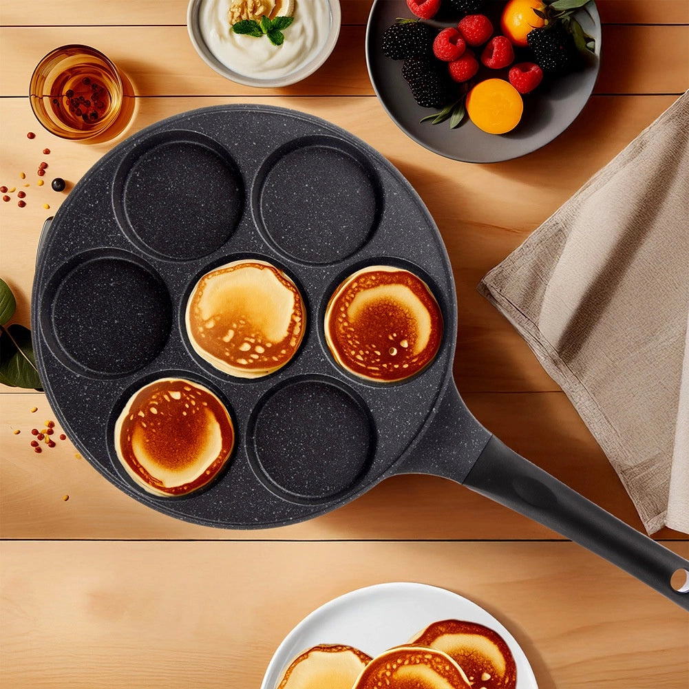 Egg Frying Pan, Granite Non-Stick, 7 Holes, 27 cm