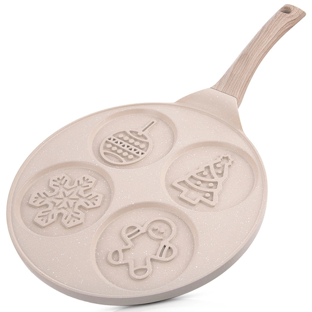 Egg & Pancake Pan, Non-Stick Granite, 4 Slots, 26 cm