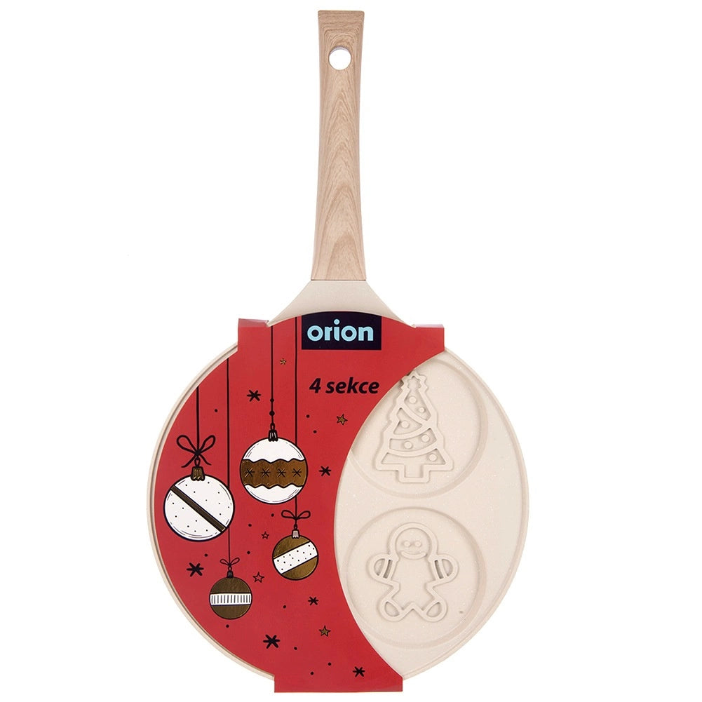 Egg & Pancake Pan, Non-Stick Granite, 4 Slots, 26 cm