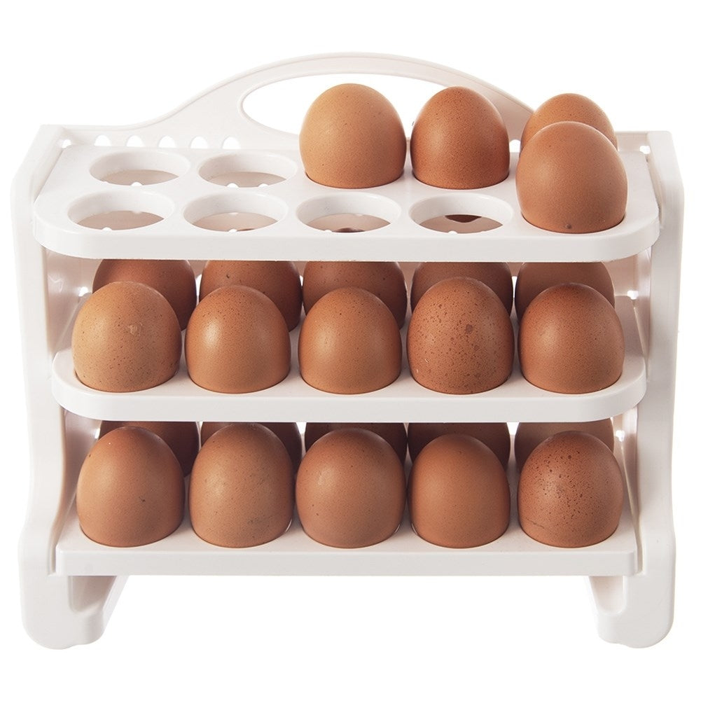 Egg Storage for Refrigerator - 30 Eggs, Three Levels