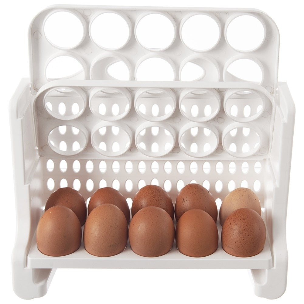 Egg Storage for Refrigerator - 30 Eggs, Three Levels