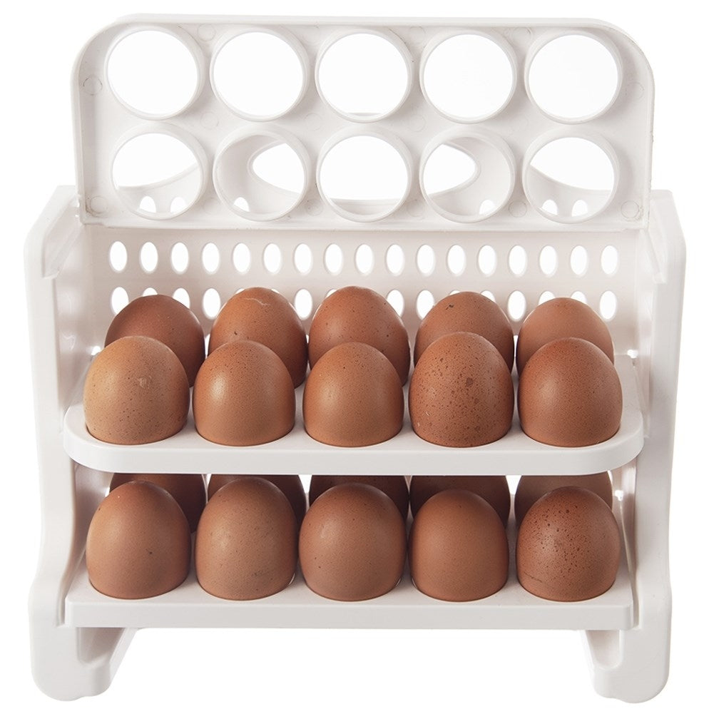 Egg Storage for Refrigerator - 30 Eggs, Three Levels
