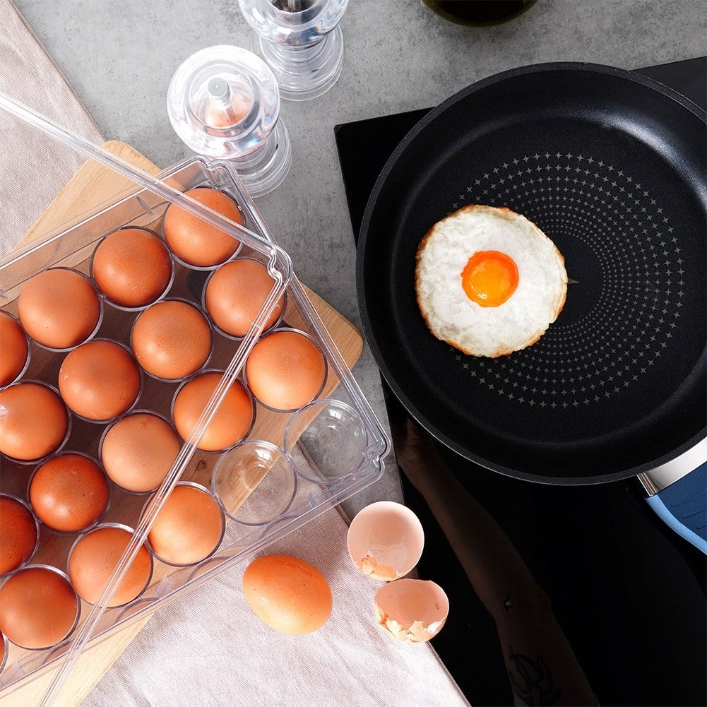 Egg Storage with Lid - Holds 24 Eggs