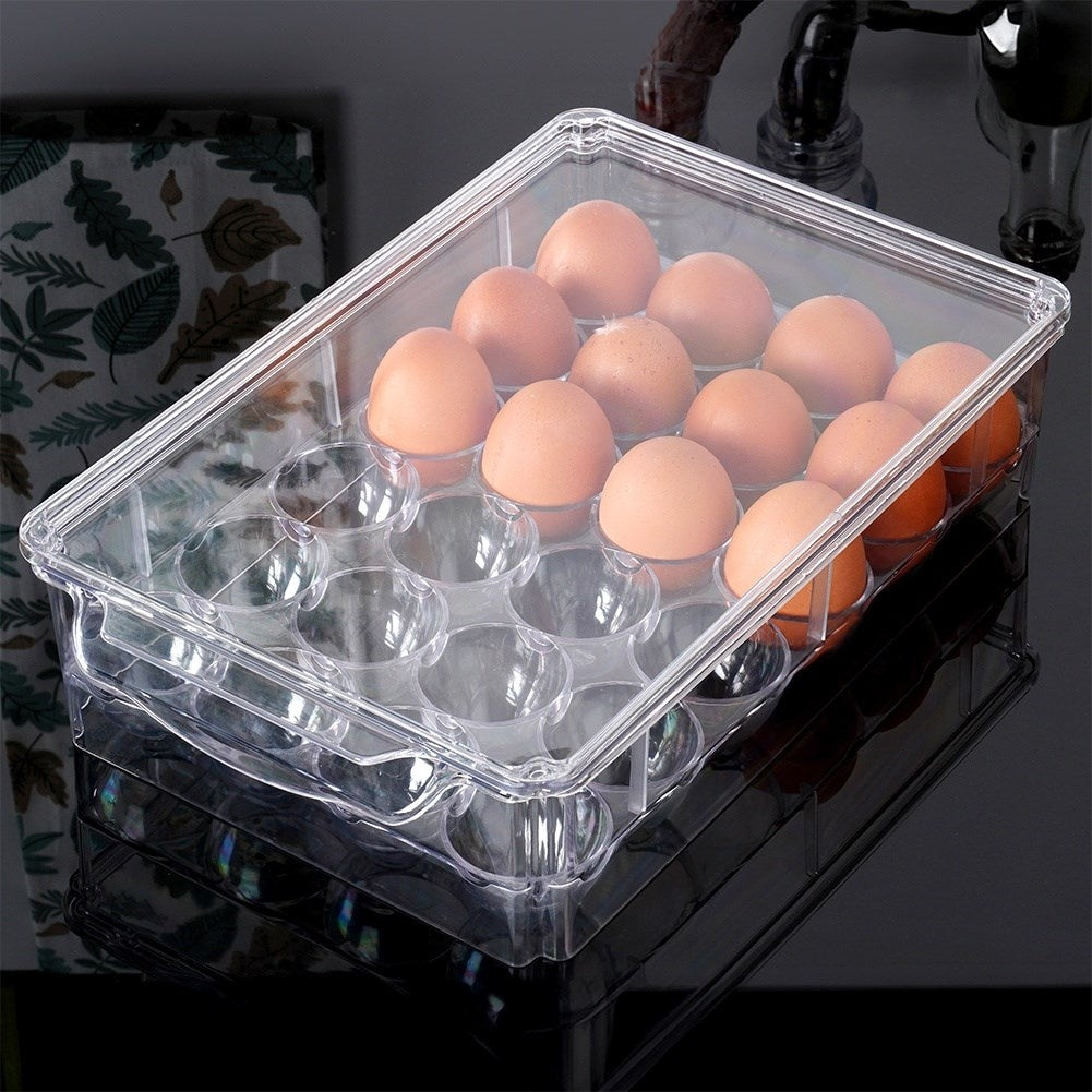 Egg Storage with Lid - Holds 24 Eggs
