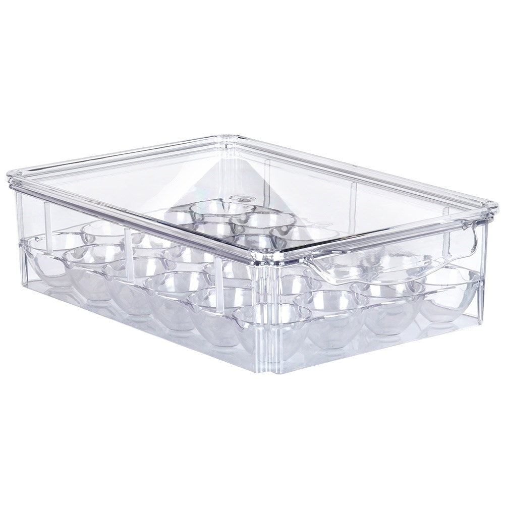 Egg Storage with Lid - Holds 24 Eggs