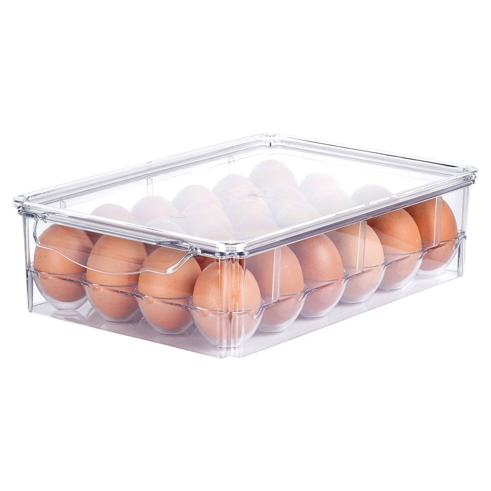 Egg Storage with Lid - Holds 24 Eggs