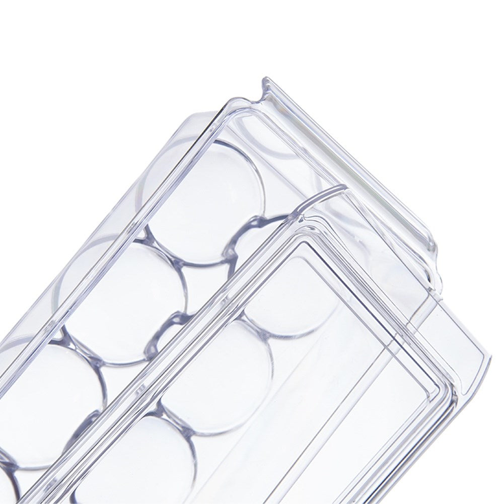 Egg container with lid for 14 eggs