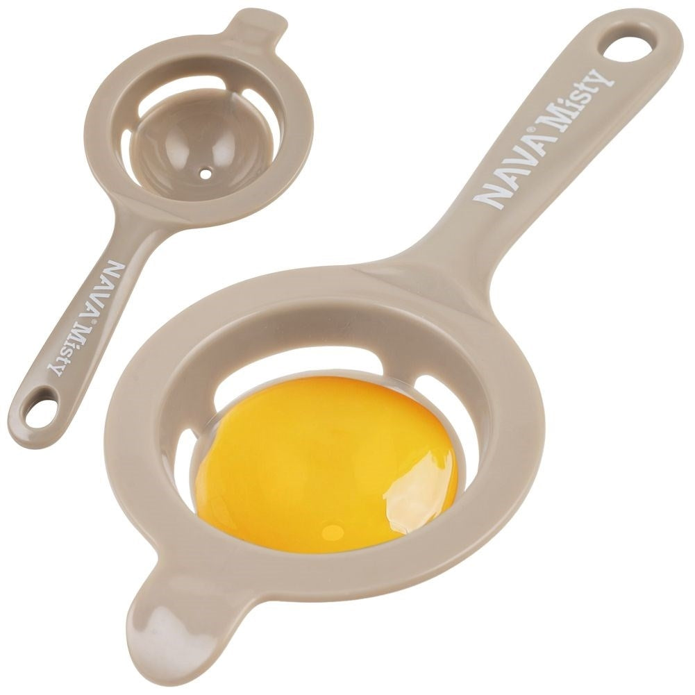 Egg separator for quick and easy egg white-egg yolk separation