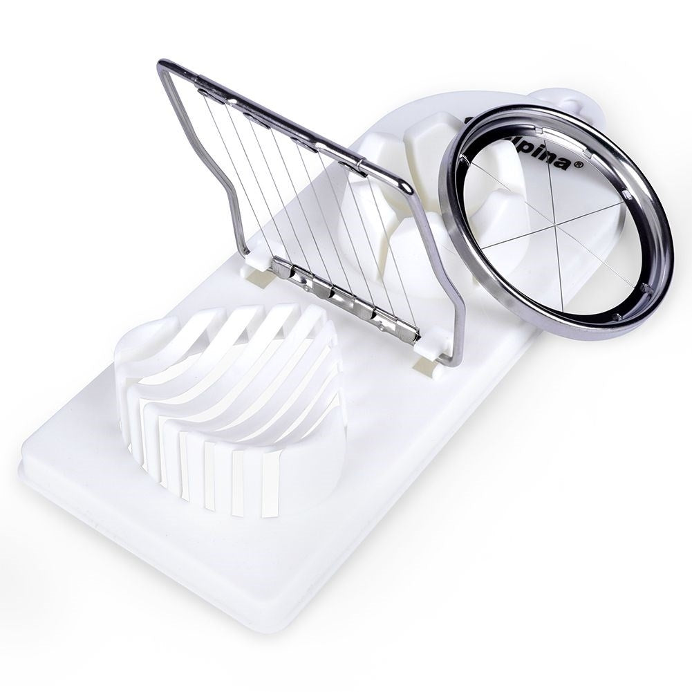 Egg slicer and egg divider 2-in-1: Robust, dishwasher safe