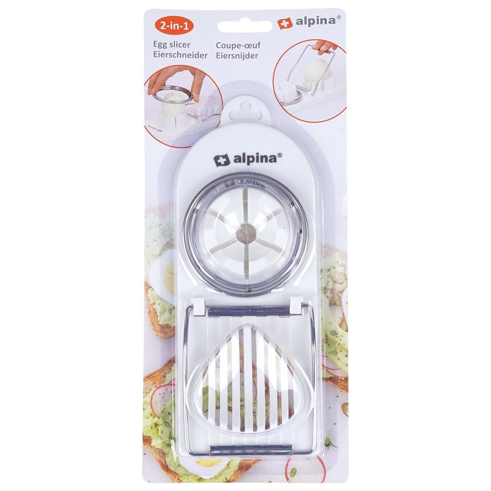 Egg slicer and egg divider 2-in-1: Robust, dishwasher safe