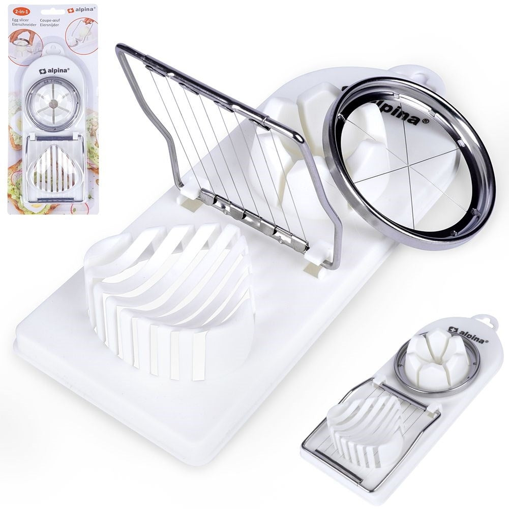 Egg slicer and egg divider 2-in-1: Robust, dishwasher safe