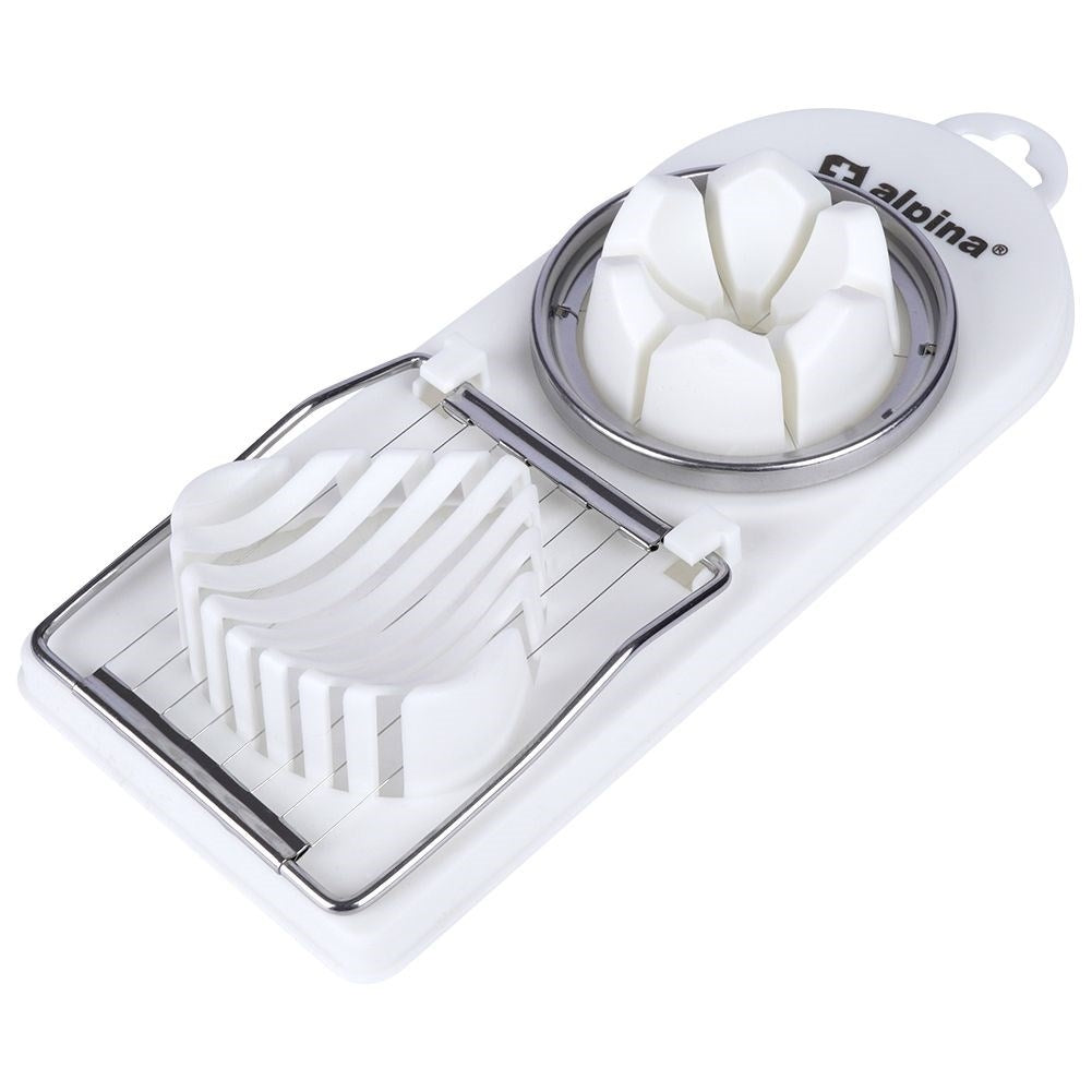 Egg slicer and egg divider 2-in-1: Robust, dishwasher safe