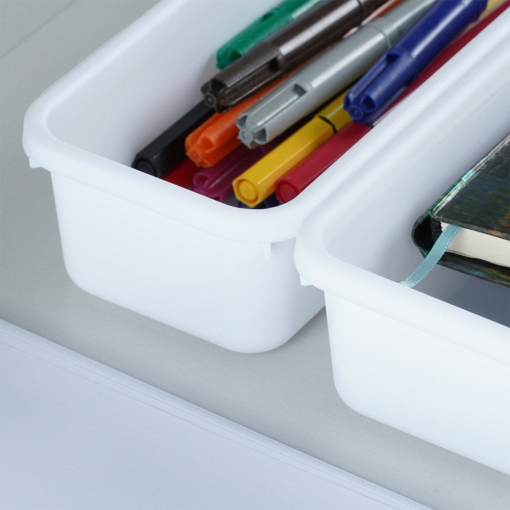 Eight drawer organizers in three sizes for office and makeup