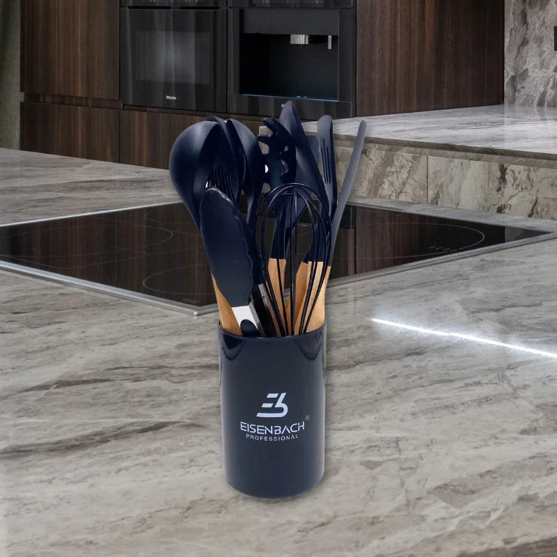 EisenbachA0022: 12-Piece Kitchen Utensils Set - Wood