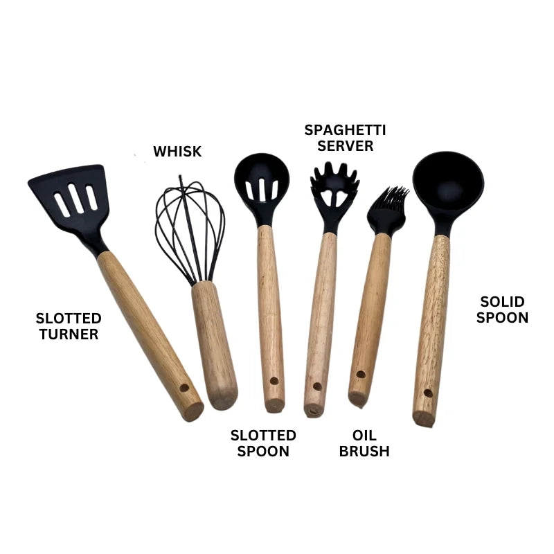 Eisenbach A0022A: 7-Piece Kitchen Utensils Set - Wood