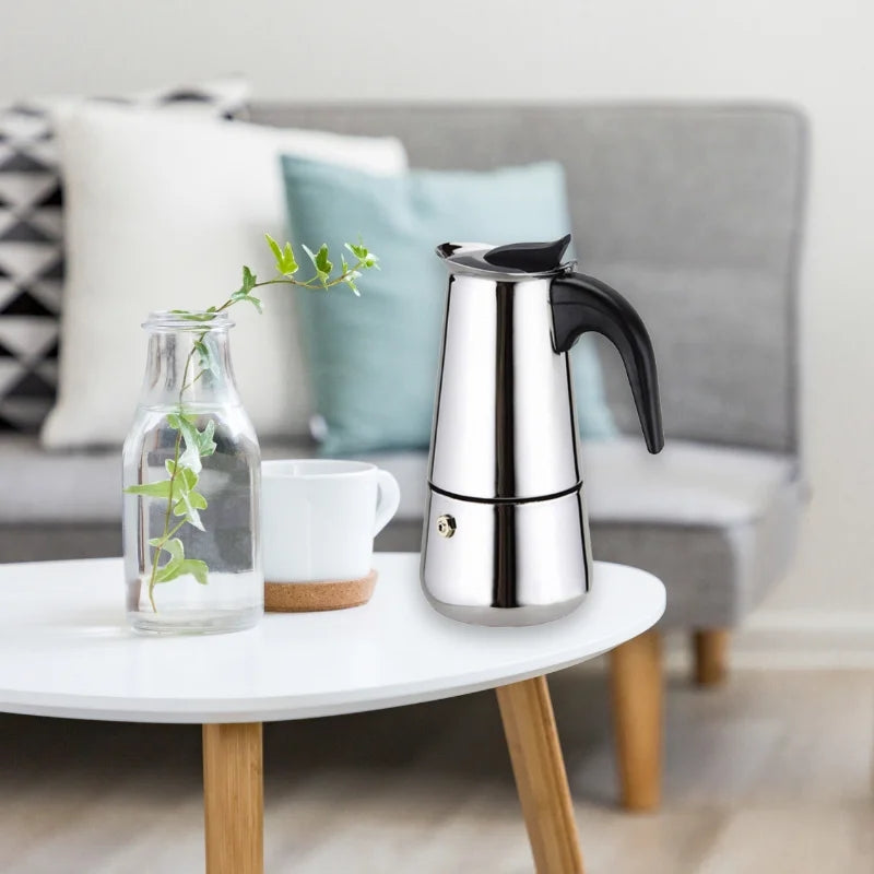 Eisenbach EB-600CM: S/S Cafetiere Expresso Coffee Maker- 6 Cups