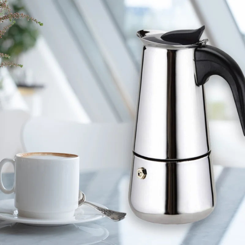 Eisenbach EB-900CM: S/S Cafetiere Expresso Coffee Maker- 9 Cups