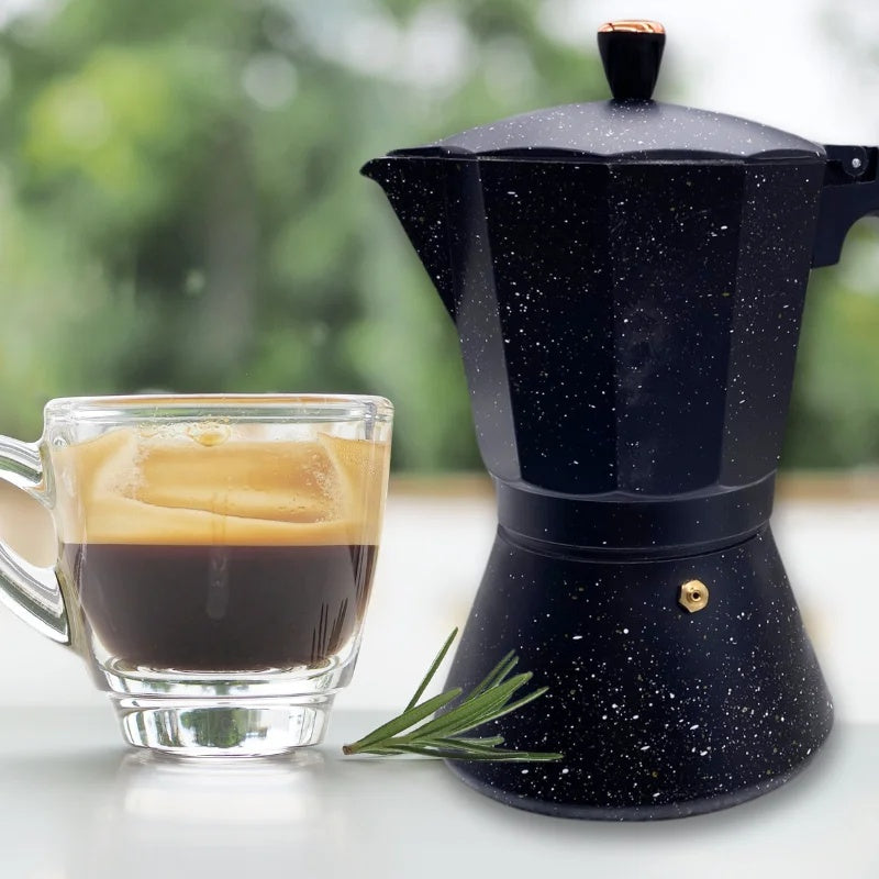 Eisenbach LSS012:Aluminum Espresso Moka Pot Coffee Maker - 12 Cups