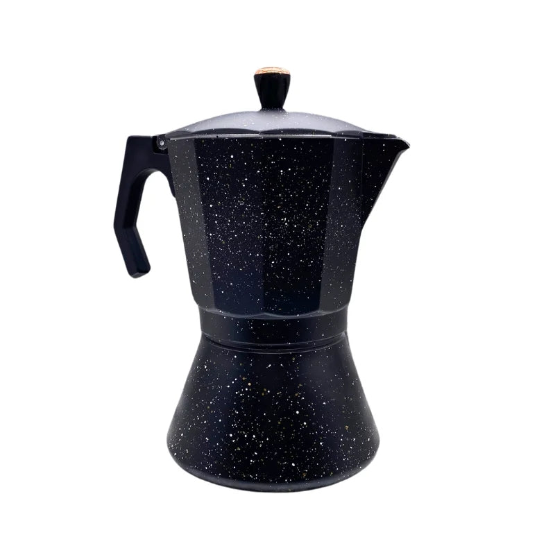 Eisenbach LSS06:Aluminum Espresso Moka Pot Coffee Maker - 6 Cups