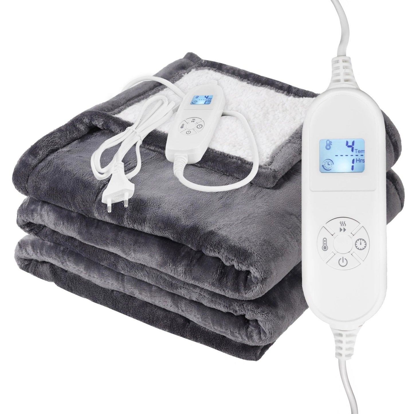 Electric Blanket 120x160 cm, Remote Control, 9 Heat Levels