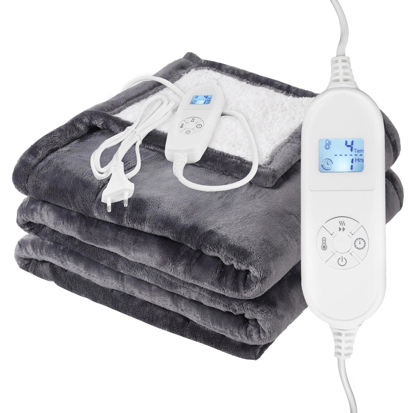 Electric Blanket 160x180 cm, Dual Control, Fast Heating