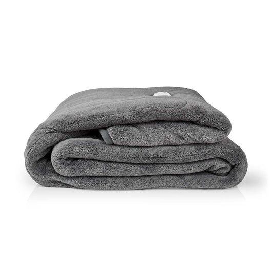 Electric Blanket, Fleece, 9 Heat Settings, 200x180 cm, Washable