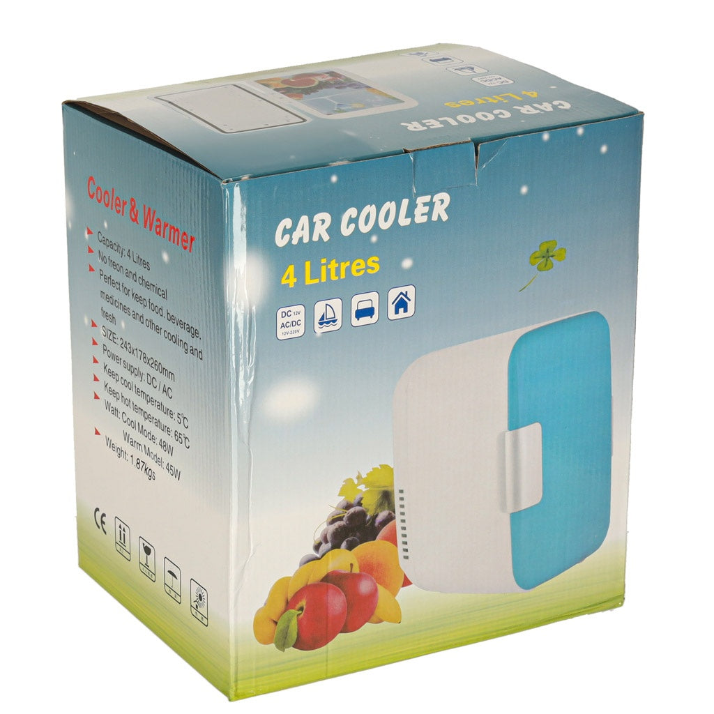 Electric Car Mini Fridge, 4L, Heating & Cooling