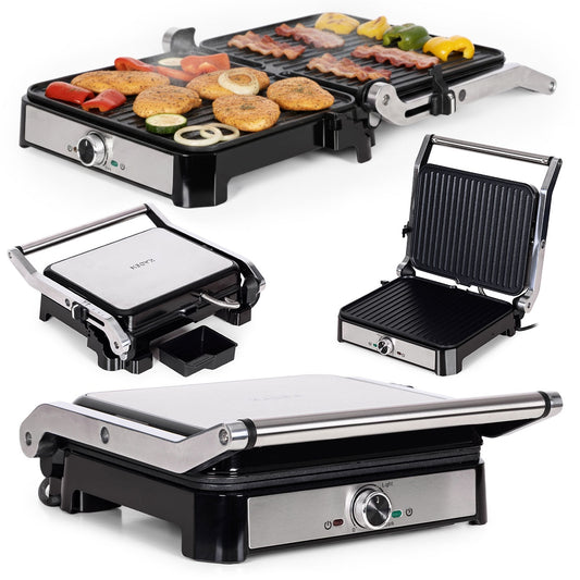 Electric Contact Grill, 2000W, Non-Stick, 180 Open